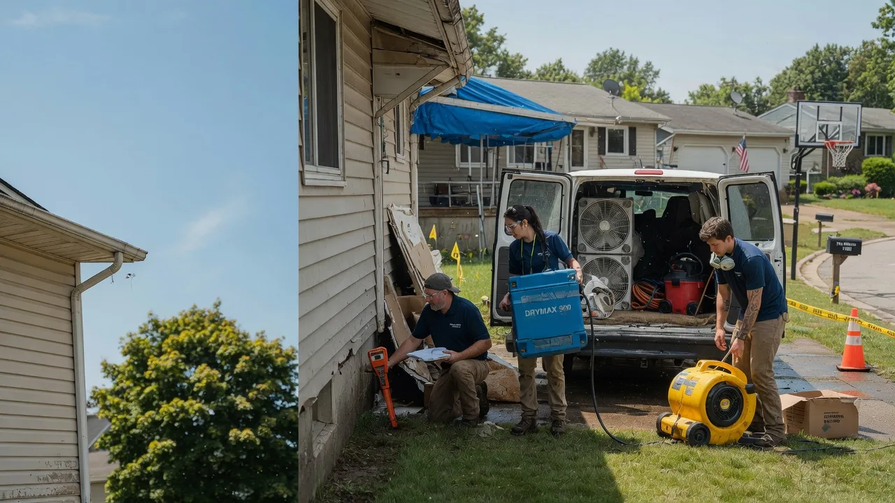 Ceiling Leak Cleanup in Crestline, OH near me